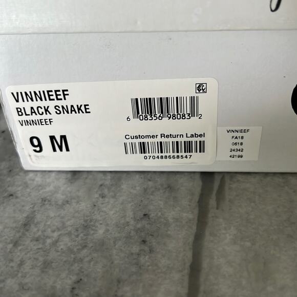 Style & Co 9M Black Faux Snakeskin Suede Ballet Flat Vinnieef Work Evening Date - Picture 7 of 8